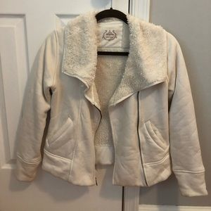 Prana side zip fuzzy sweatshirt